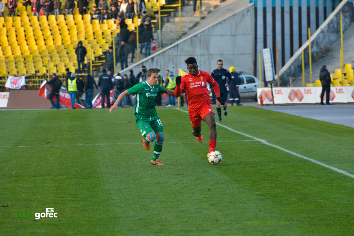 U19: Лудогорец - Ливърпул 0:3