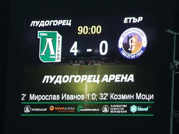 Лудогорец - Етър 4:0